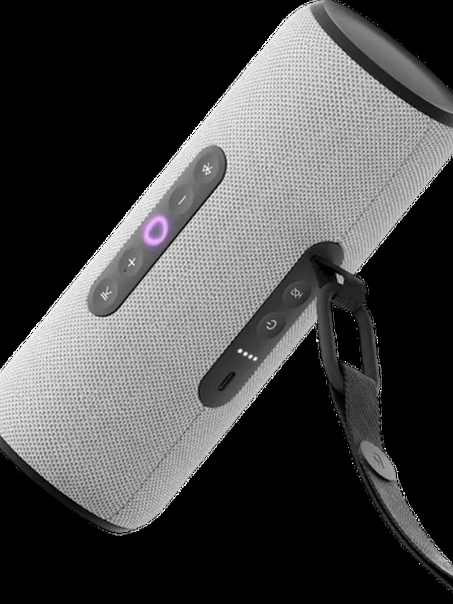 Портативная умная колонка Яндекс YNDX-00030GRY, Яндекс Станция Стрит с Алисой, 30 Вт, 3 микрофона, 80 - 20 000 Гц, Wi-Fi (2,4–5 ГГц), Bluetooth 5.0, Серый