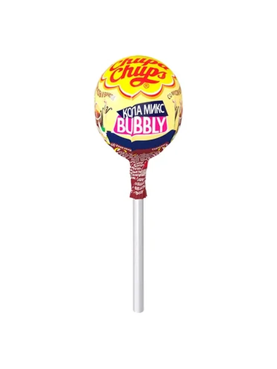 КАРАМЕЛЬ CHUPA CHUPS MAX БАББЛИ КОЛА МИКС 17ГР