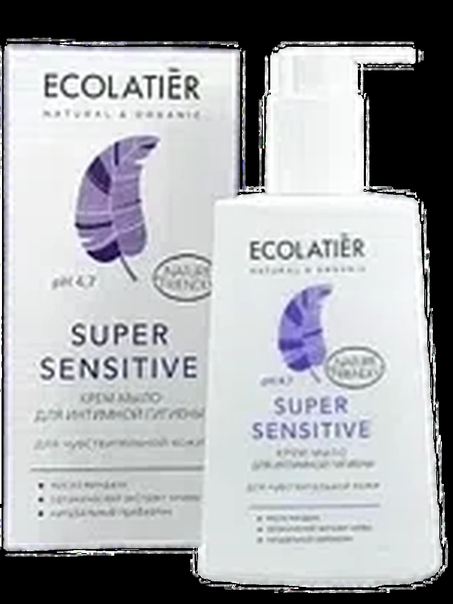 Крем-мыло д/интим гигиены Ecolatier Super sensitive д/чувств кожи 250мл