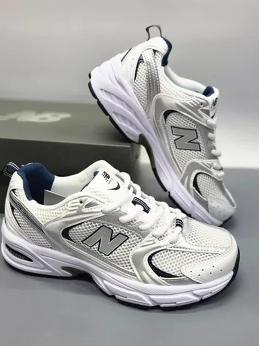 Кроссовки New Balance 530 белые – стильные дышащие sneakers с амортизацией, повседневные унисекс