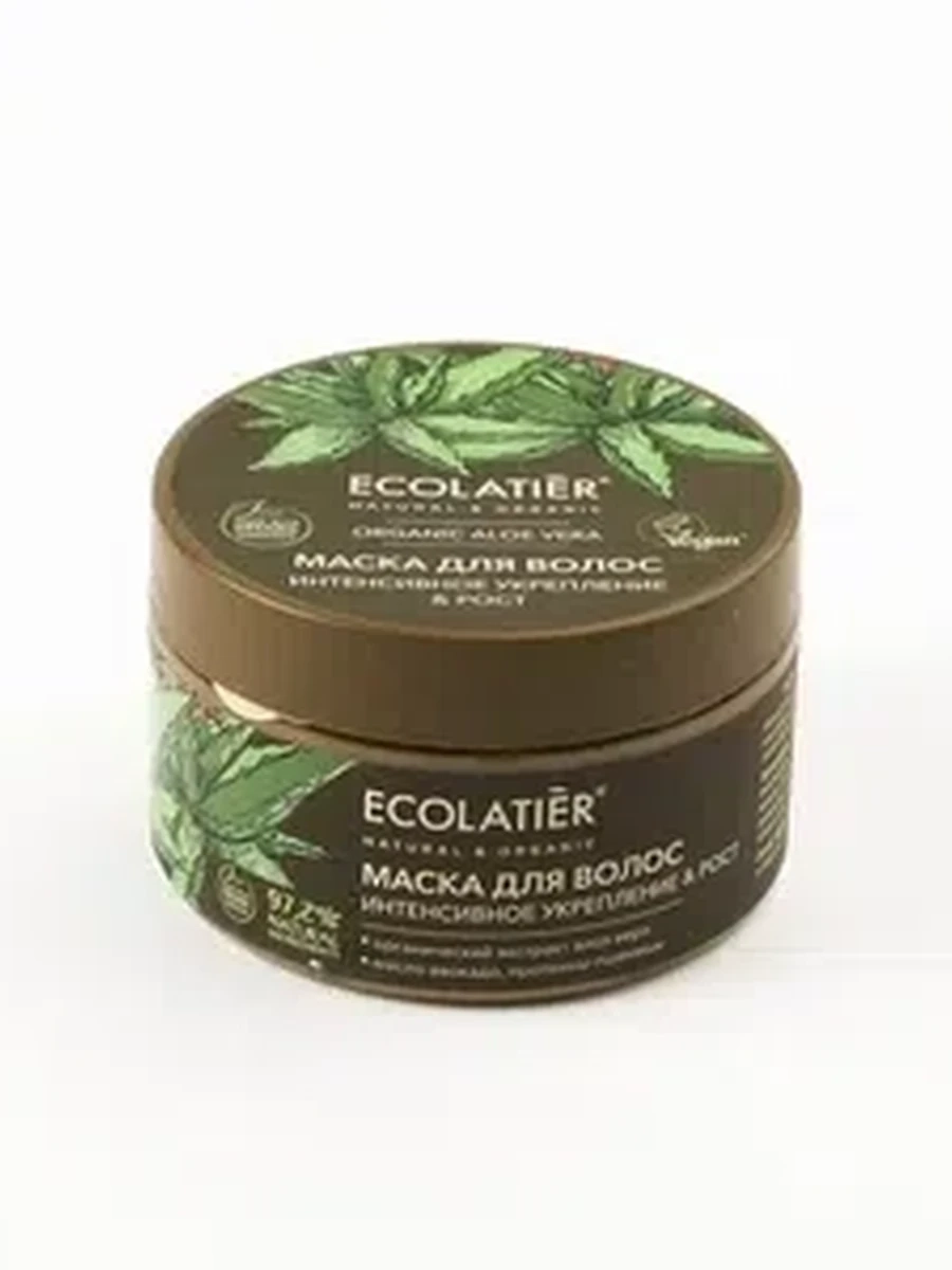 Маска д/волос Ecolatier "Интенсивное укрепление и Рост" Aloe Vera 250мл