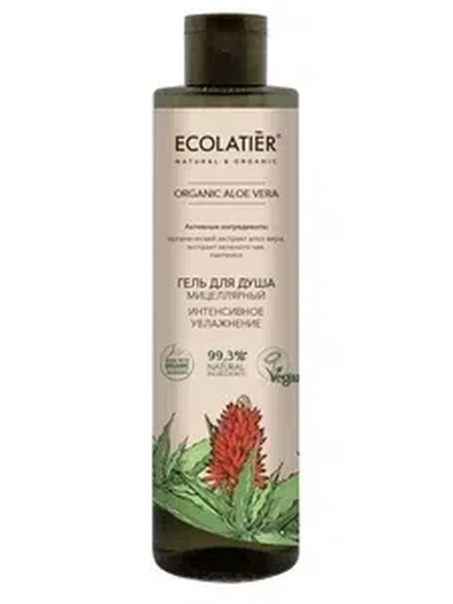 Гель д/душа Ecolatier "Интесивное увлажнение" Aloe Vera 350мл