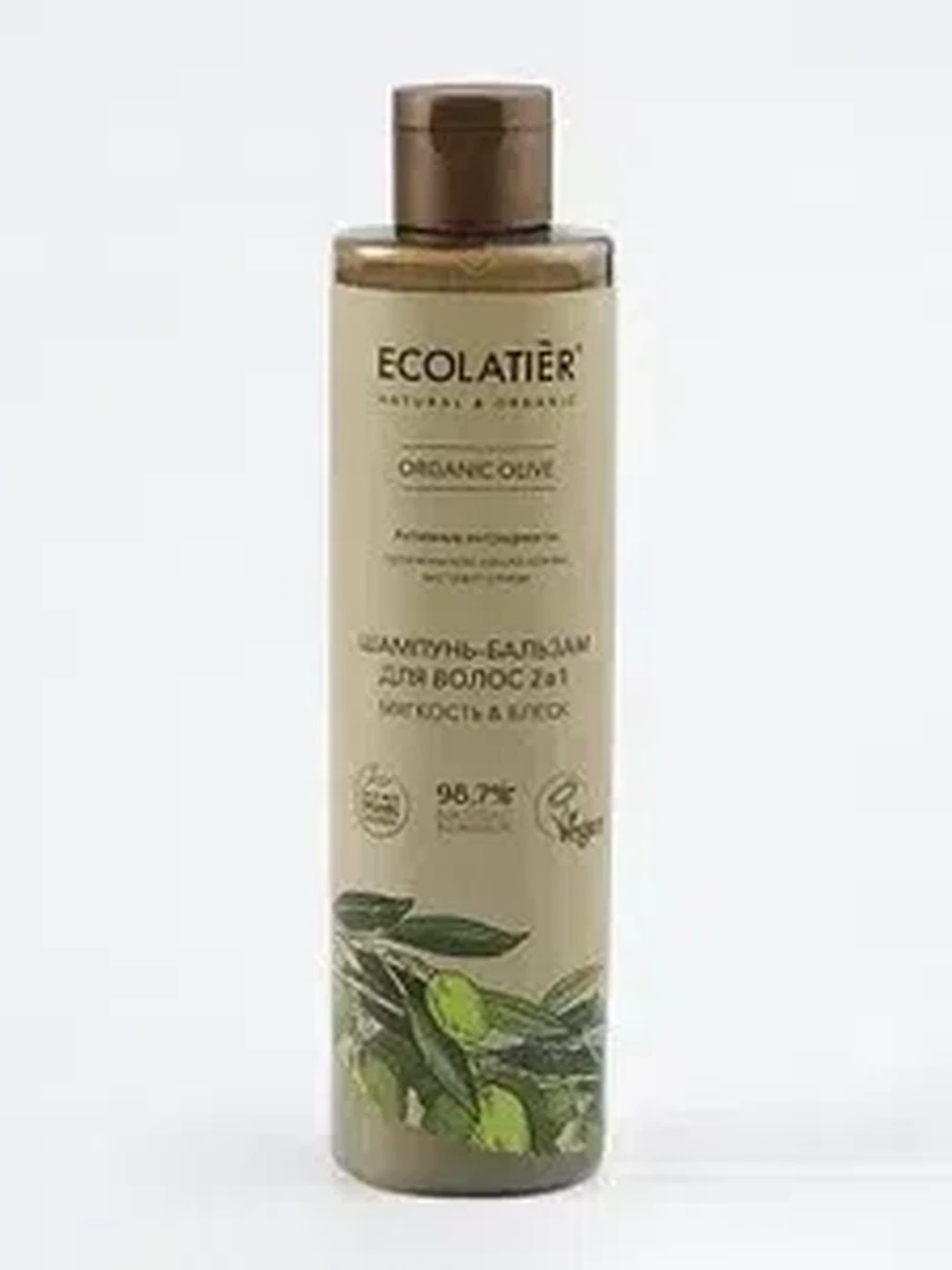 Шампунь-бальзам д/волос Ecolatier Olive 2в1 350мл