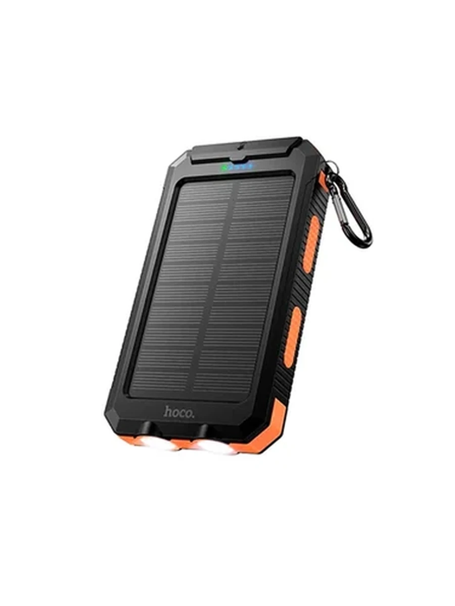 Power Bank HOCO J164 Platinum solar dual lighting power bank(8000mAh) black