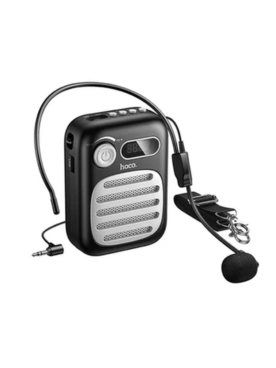 Колонки HOCO L23 Lemony speaker with wired microphone (black)