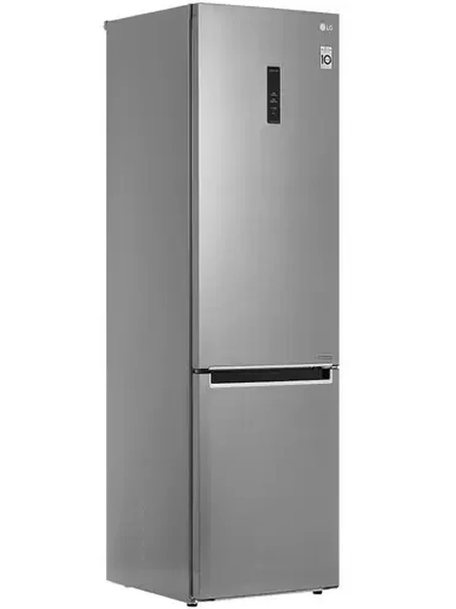 Холодильник LG GA-B509MLSL [НМК/59,5x203x68,2/384л/No Frost/Зона свежести/Инвертор/Дисплей] серый