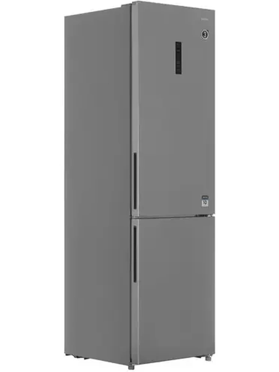 Холодильник DEXP B4-40AMA [НМК/59,5х201х66/386л/ХК-NoFrost/МК-NoFrost/Инвертор/Дисплей] Серебристый