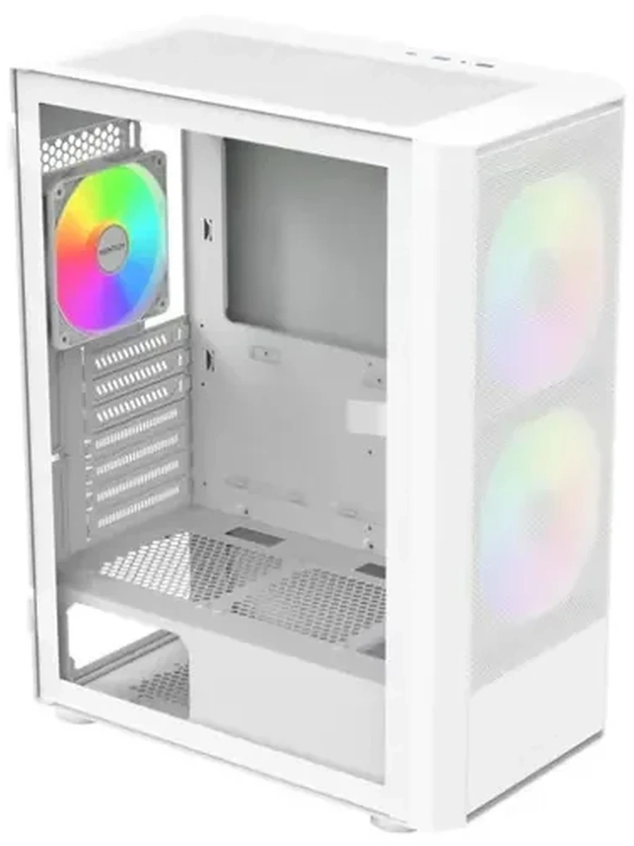 Корпус Montech X2 PLUS (W), Midtower, White, USB 3.0, Type-C, 2x140mm, 1x120mm, ARGB, no PSU