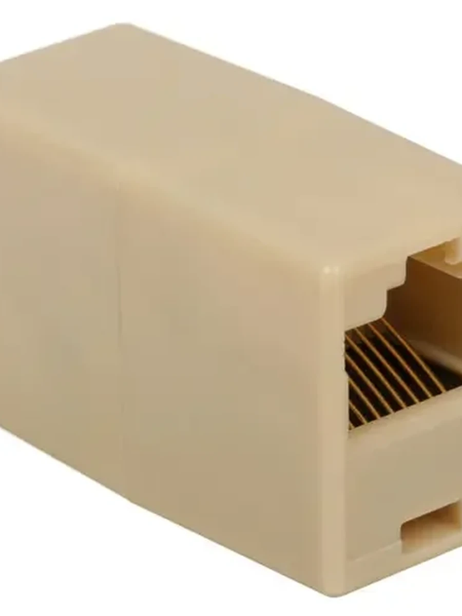 Проходной адаптер Aceline [RJ45, 8P8C, кат.5е, белый, FP]