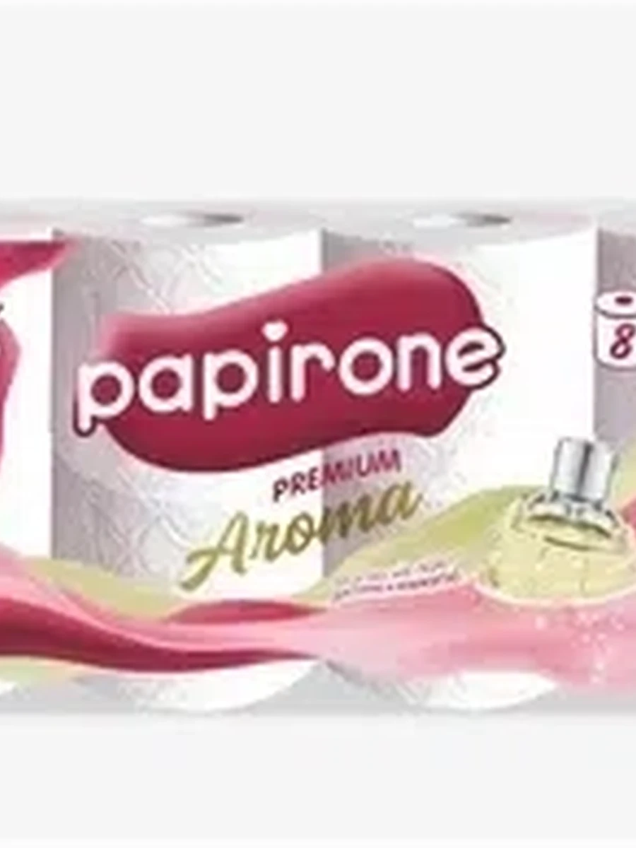 БУМАГА ТУАЛЕТНАЯ PAPIRONE 3СЛ 8ШТ