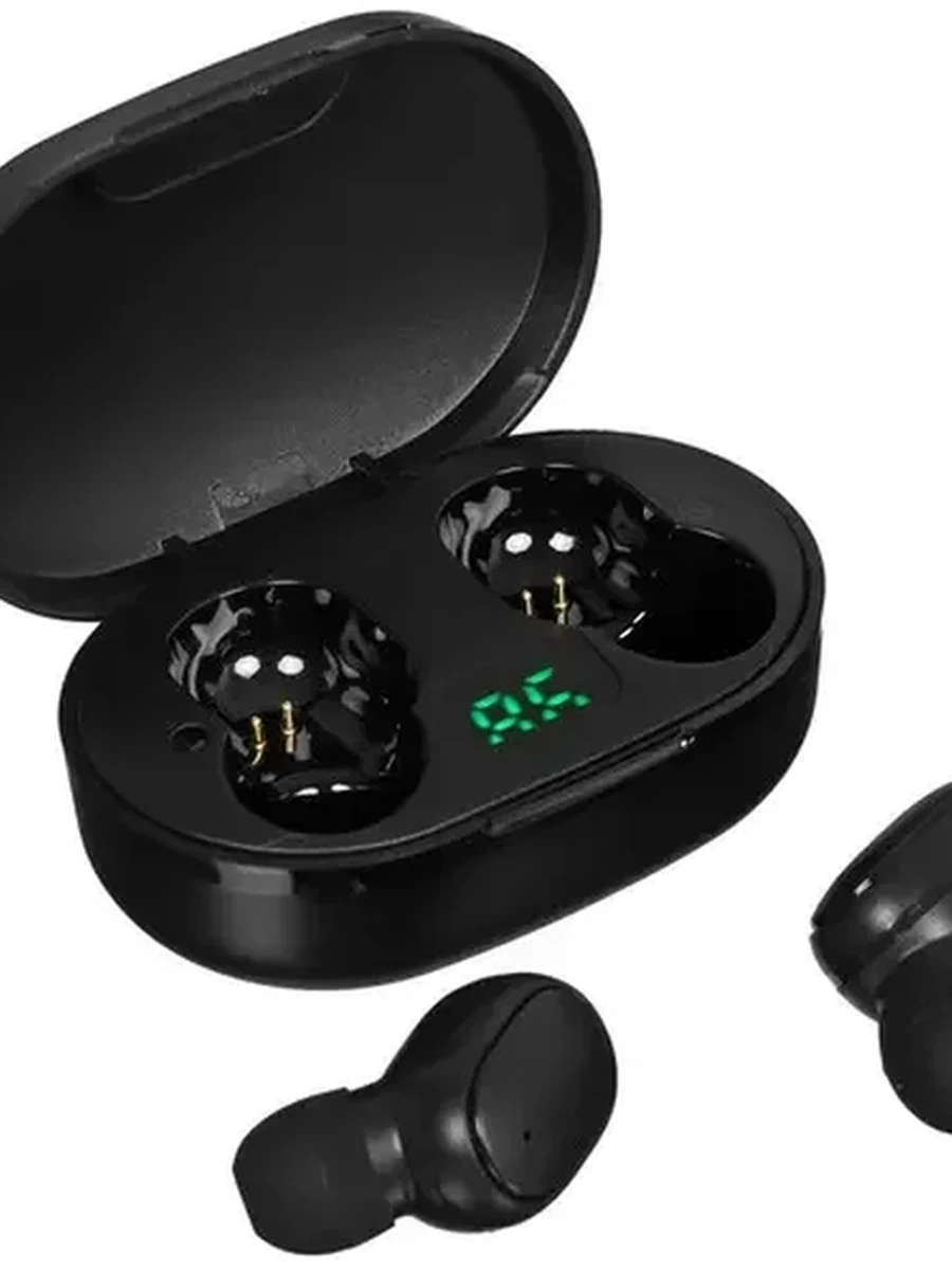 Наушники TWS Maxvi MHF-101BT UP [вкладыши, закрытые, 20 Гц - 20000 Гц, микр., регулятор громкости, черный]