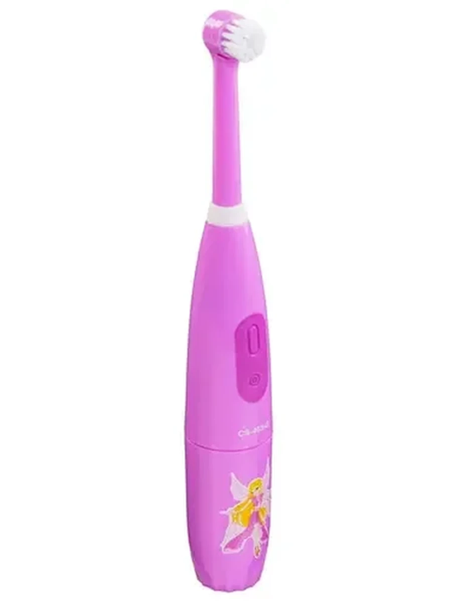 Электрическая зубная щетка CS Medica CS-463-G KIDS розовый [режимов-1, насадок-1, питание от батареек]