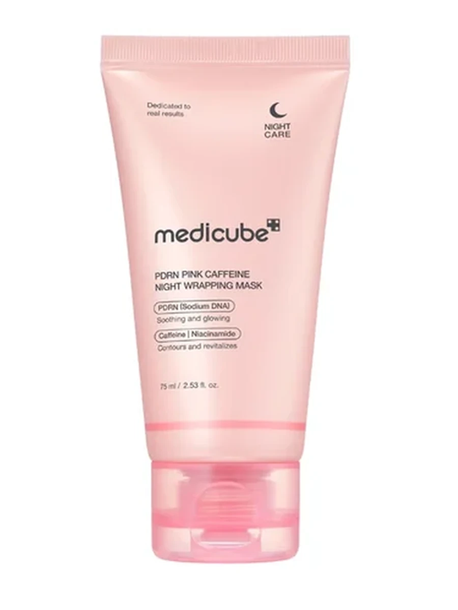 Medicube Ночная маска-пленка с ПДРН Pink Caffeine Night Wrapping Mask 75ml