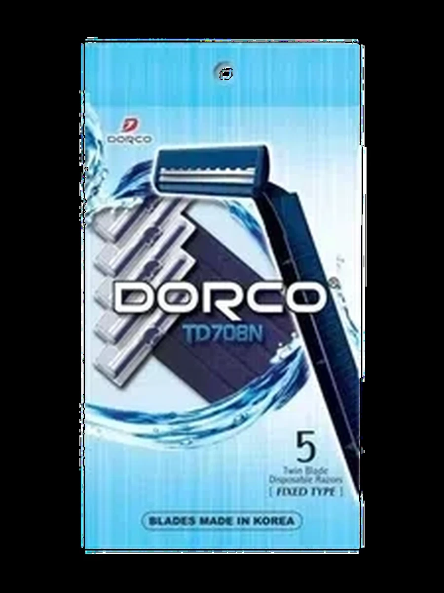СТАНОК Д/БРИТЬЯ DORCO С ДВОЙНЫМ ЛЕЗВИЕМ 5ШТ