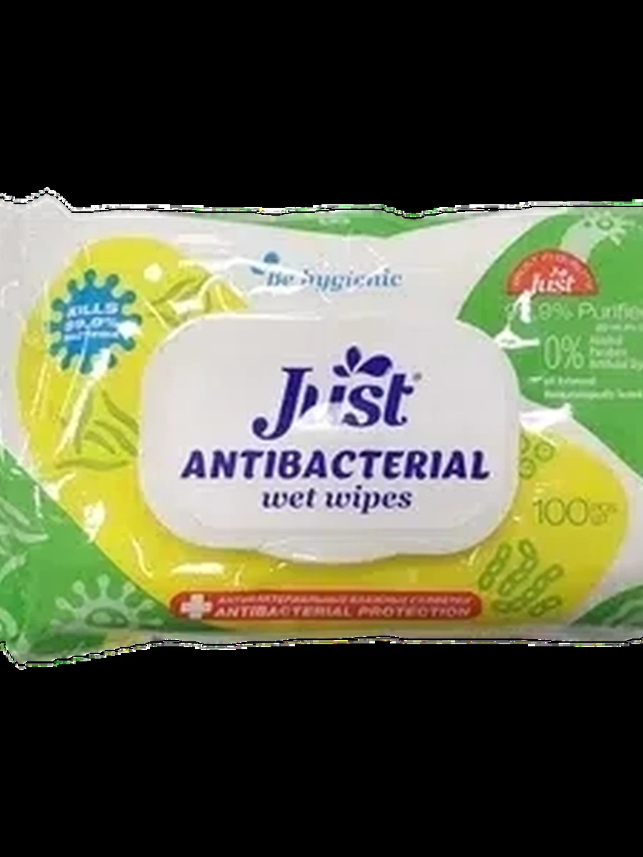 Салфетки Just антибак 100шт
