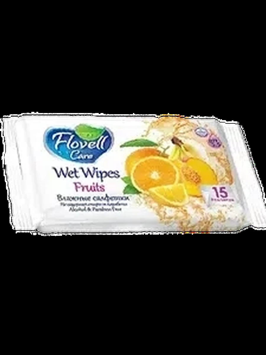 Салфетки Flovell фруктовые 15шт