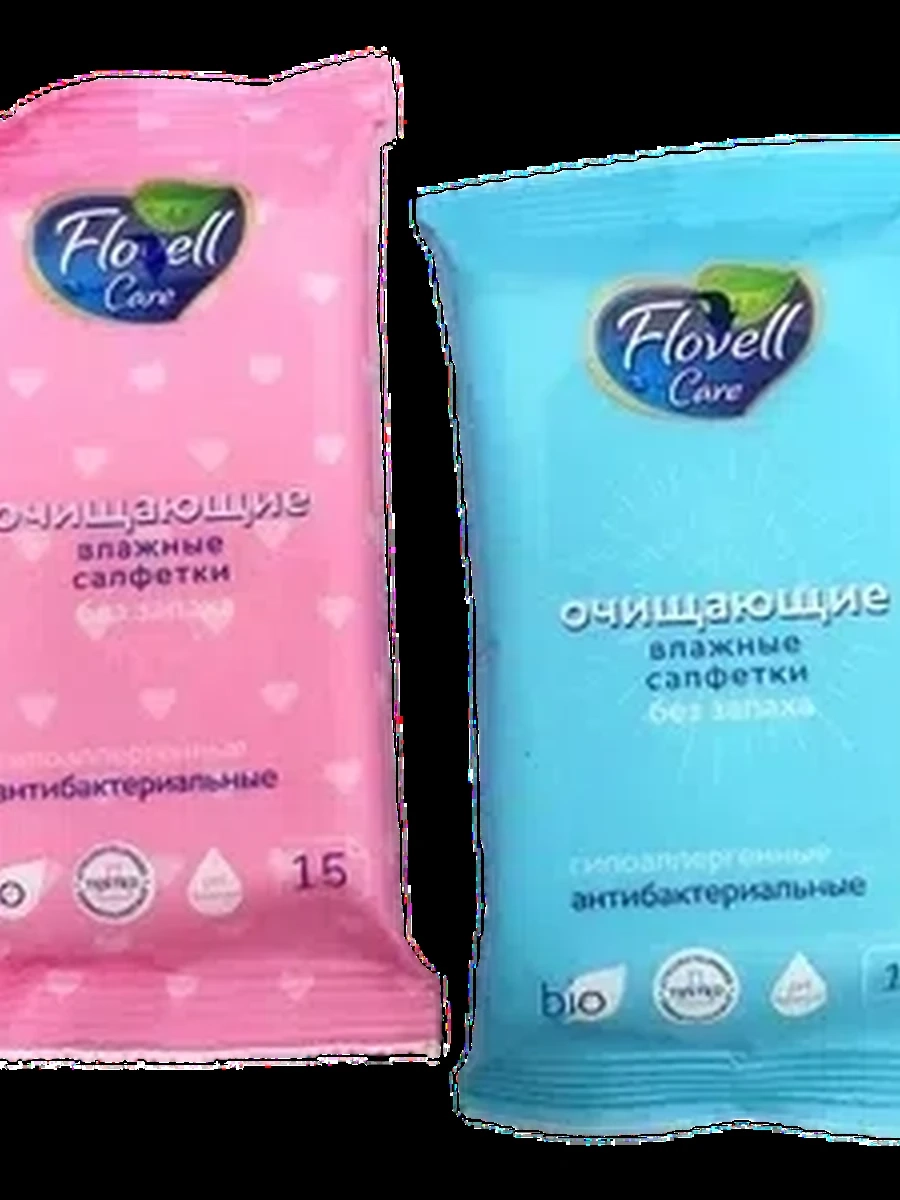 Салфетки Flovell био 15шт