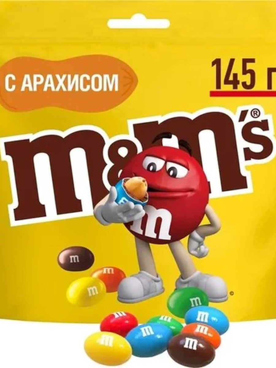 ДРАЖЕ M&M'S С АРАХИСОМ 145ГР
