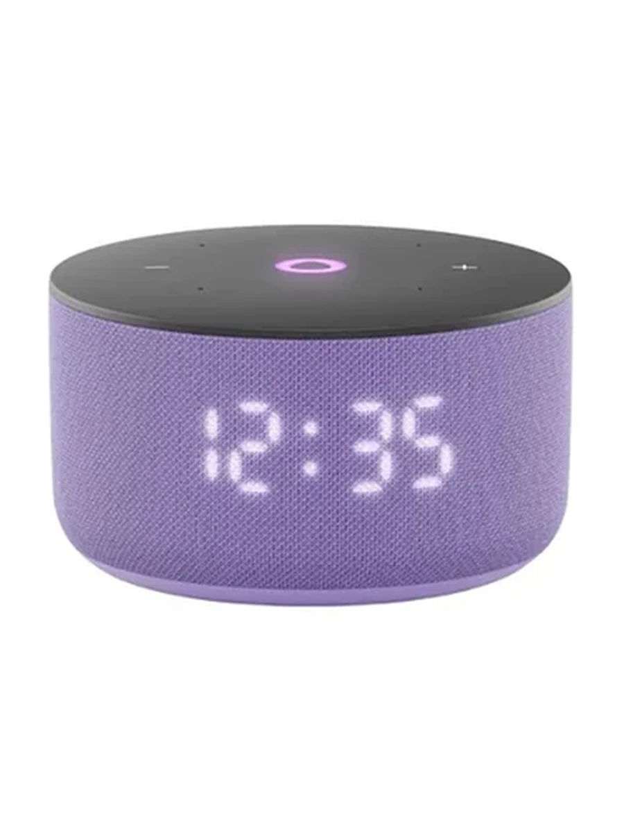 Яндекс Станция Мини с часами purple
