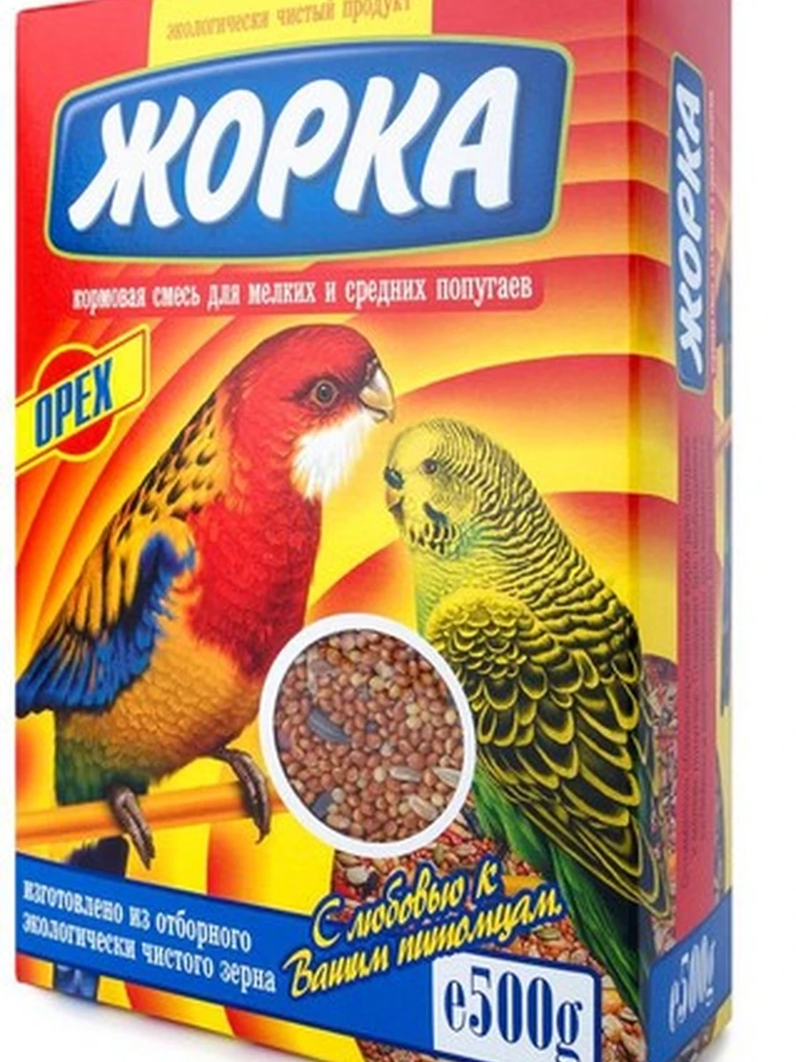 Жорка, кормовая смесь для крупных и средних попугаев