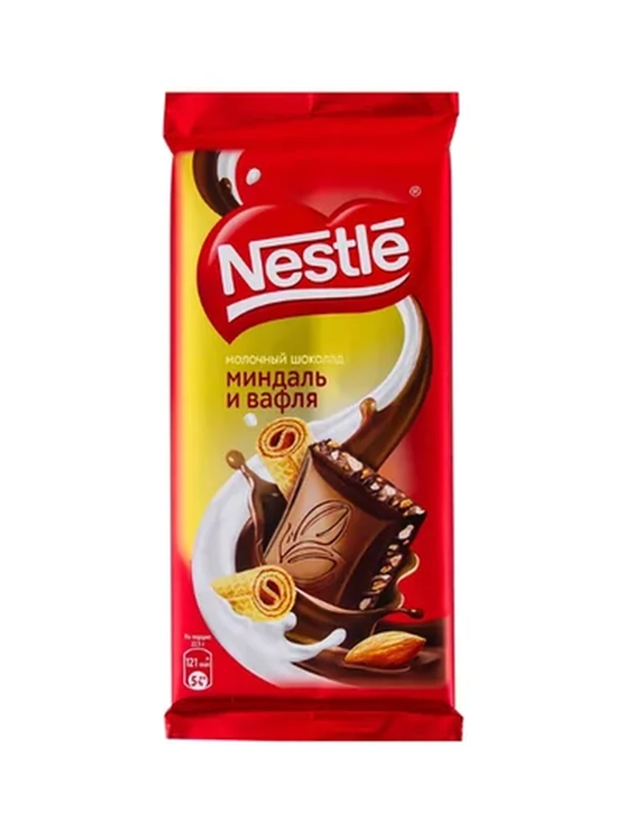 ШОКОЛАД NESTLE МИНДАЛЬ ВАФЛЯ 75ГР