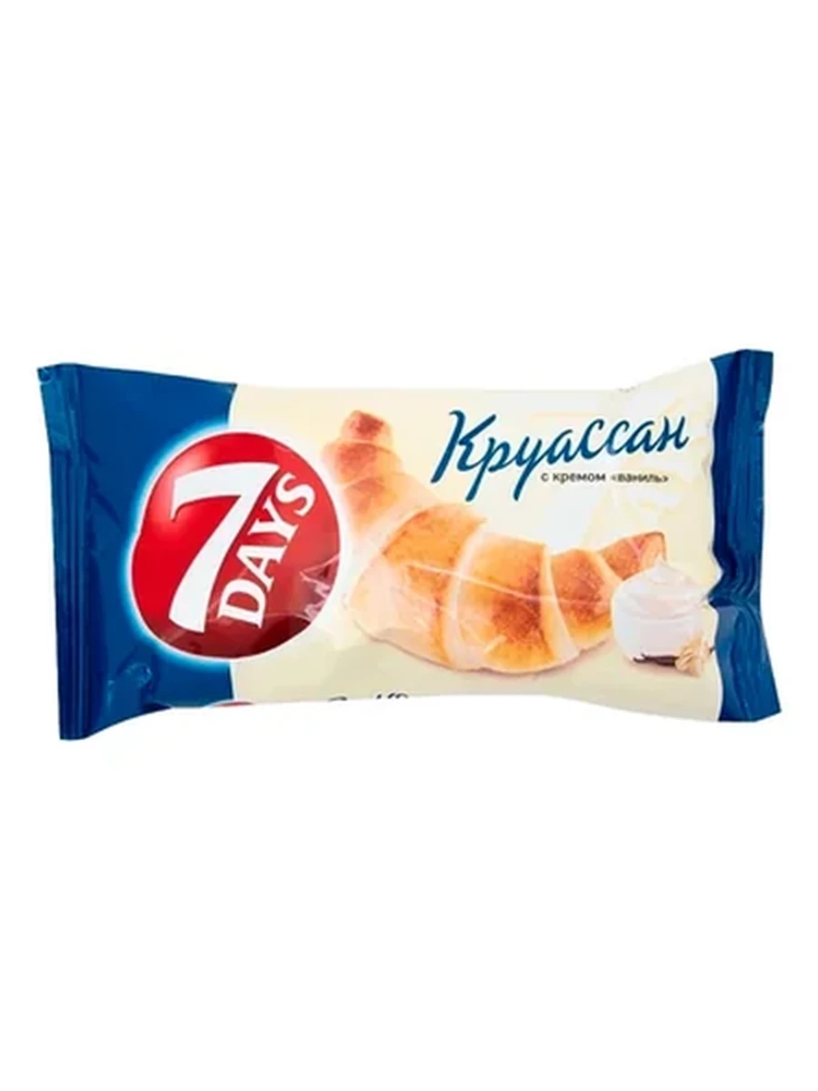 КРУАССАН 7DAYS С КРЕМОМ СО ВКУСОМ ВАНИЛЬ 65ГР