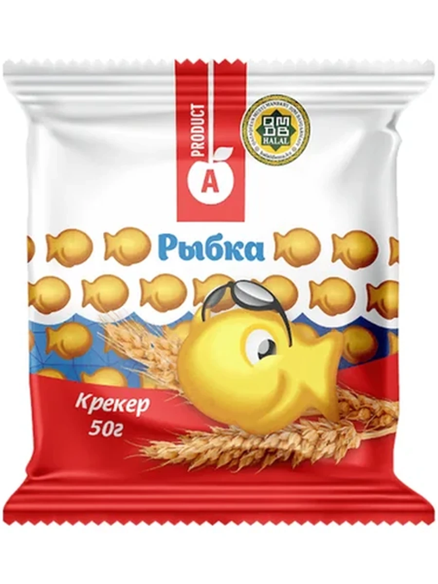 КРЕКЕР A-PRODUCT РЫБКА 50ГР