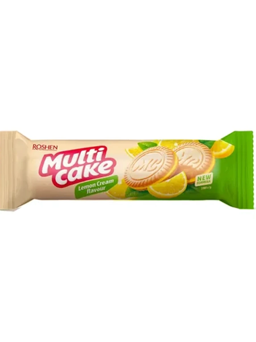 ПЕЧЕНЬЕ ROSHEN MULTICAKE НАЧИНКОЙ ЛИМОНА 180ГР