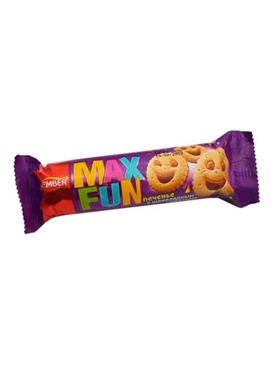 ПЕЧЕНЬЕ MAX FUN KREMBER С ШОКОЛАДНОЙ ГЛАЗУРЬЮ 73ГР