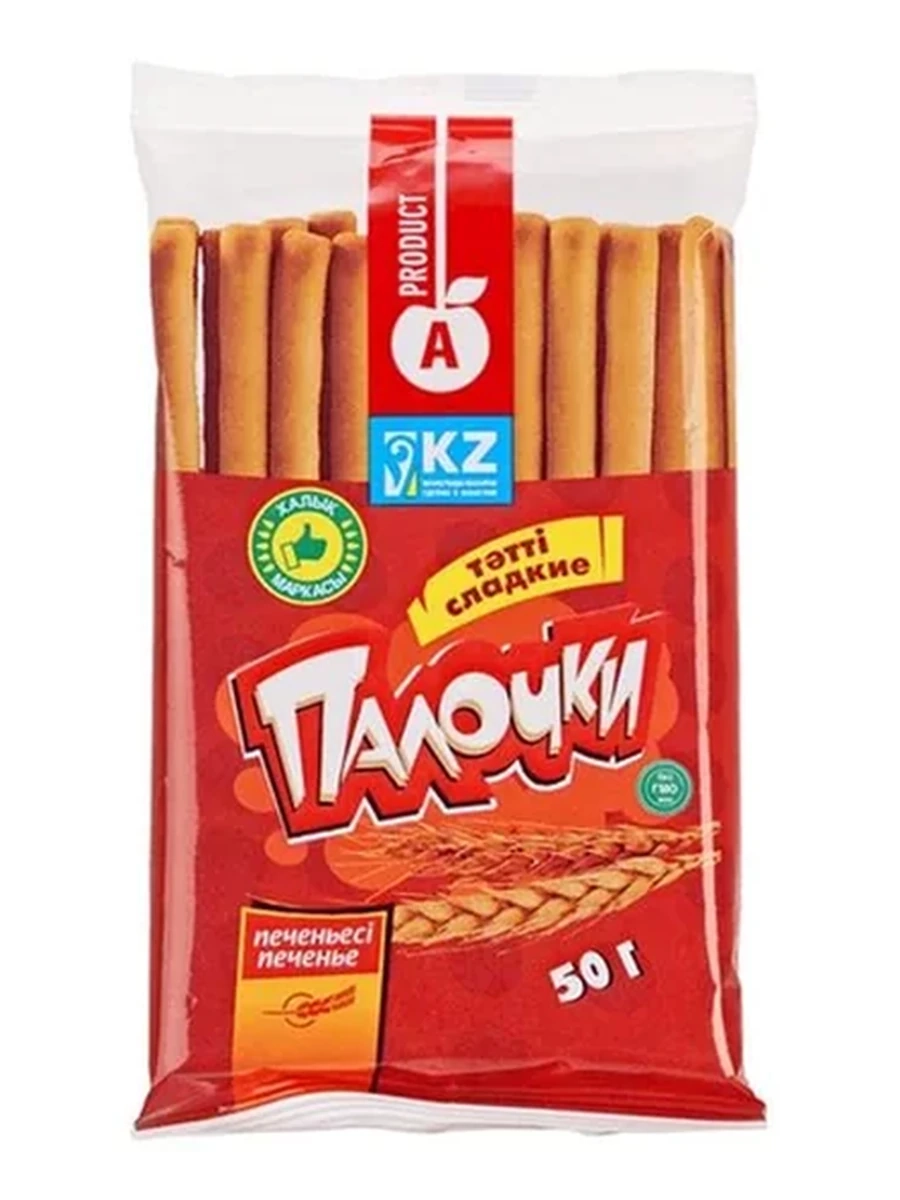 ПЕЧЕНЬЕ A PRODUCT ПАЛОЧКИ СЛАДКИЕ В ГЛАЗУРИ 50ГР