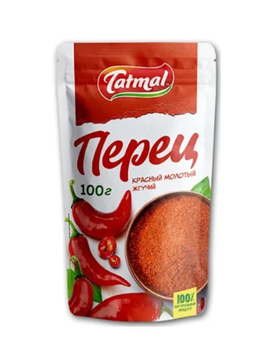 ПЕРЕЦ КРАСНЫЙ ТАТЫМАЛ ДРОБЛЕННЫЙ Д/П 100ГР