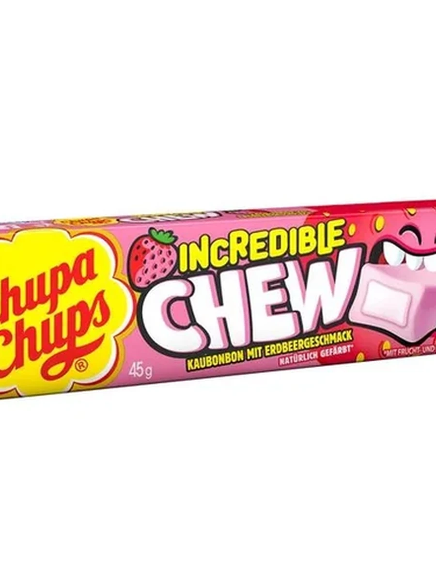КАРАМЕЛЬ CHUPA CHUPS INCREDIBLE CHEW КОЛА 47ГР
