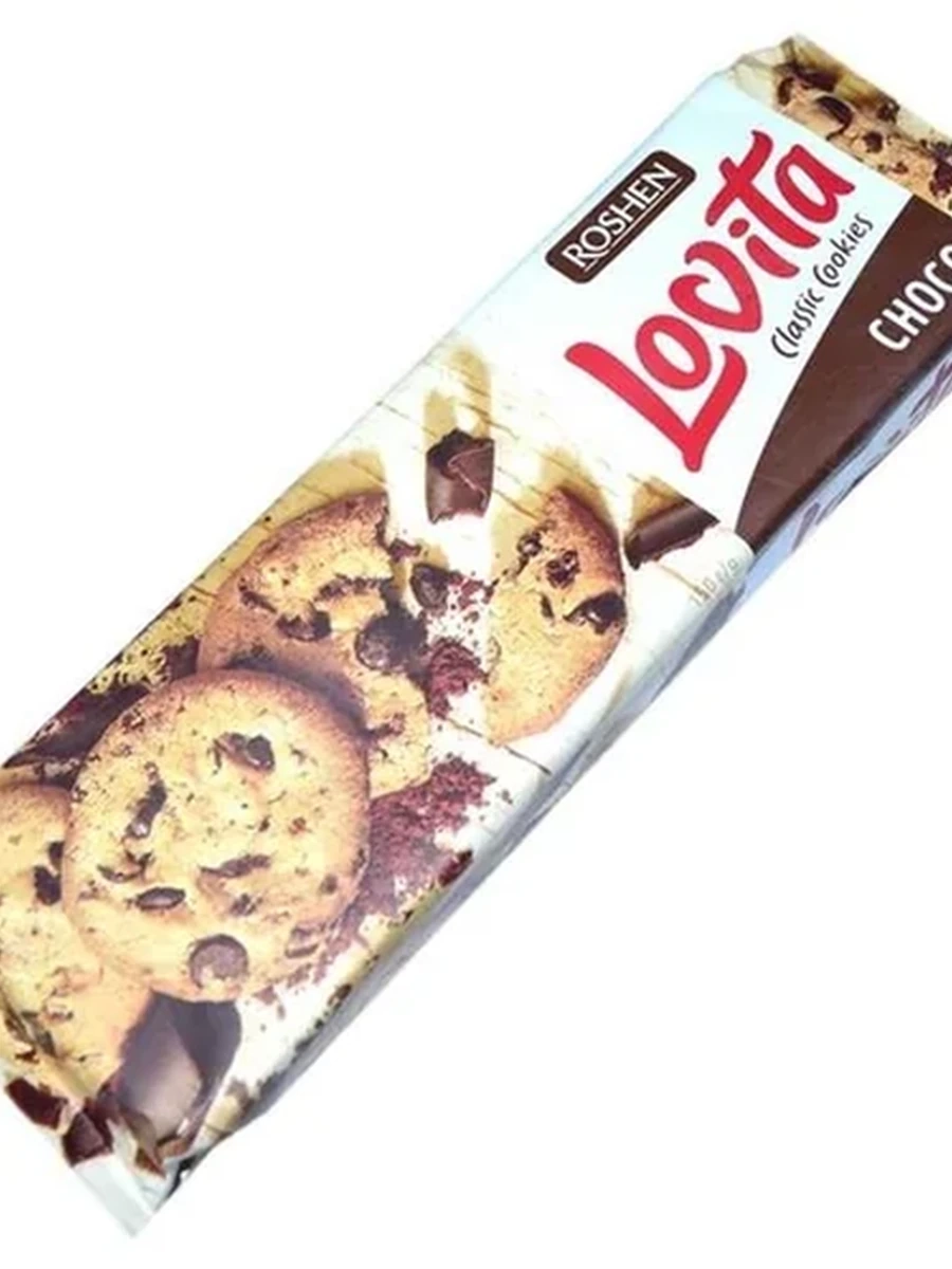 ПЕЧЕНЬЕ СДОБНОЕ LOVITA CLASSIC COOKIES С КАКАО И КУСОЧКАМИ ГЛАЗУРИ 150ГР