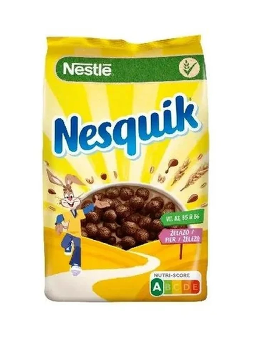 ЗАВТРАК ГОТОВЫЙ NESQUIK ШАРИКИ КУКУРУЗНЫЕ ШОКОЛАДНЫЕ 125ГР М/УП