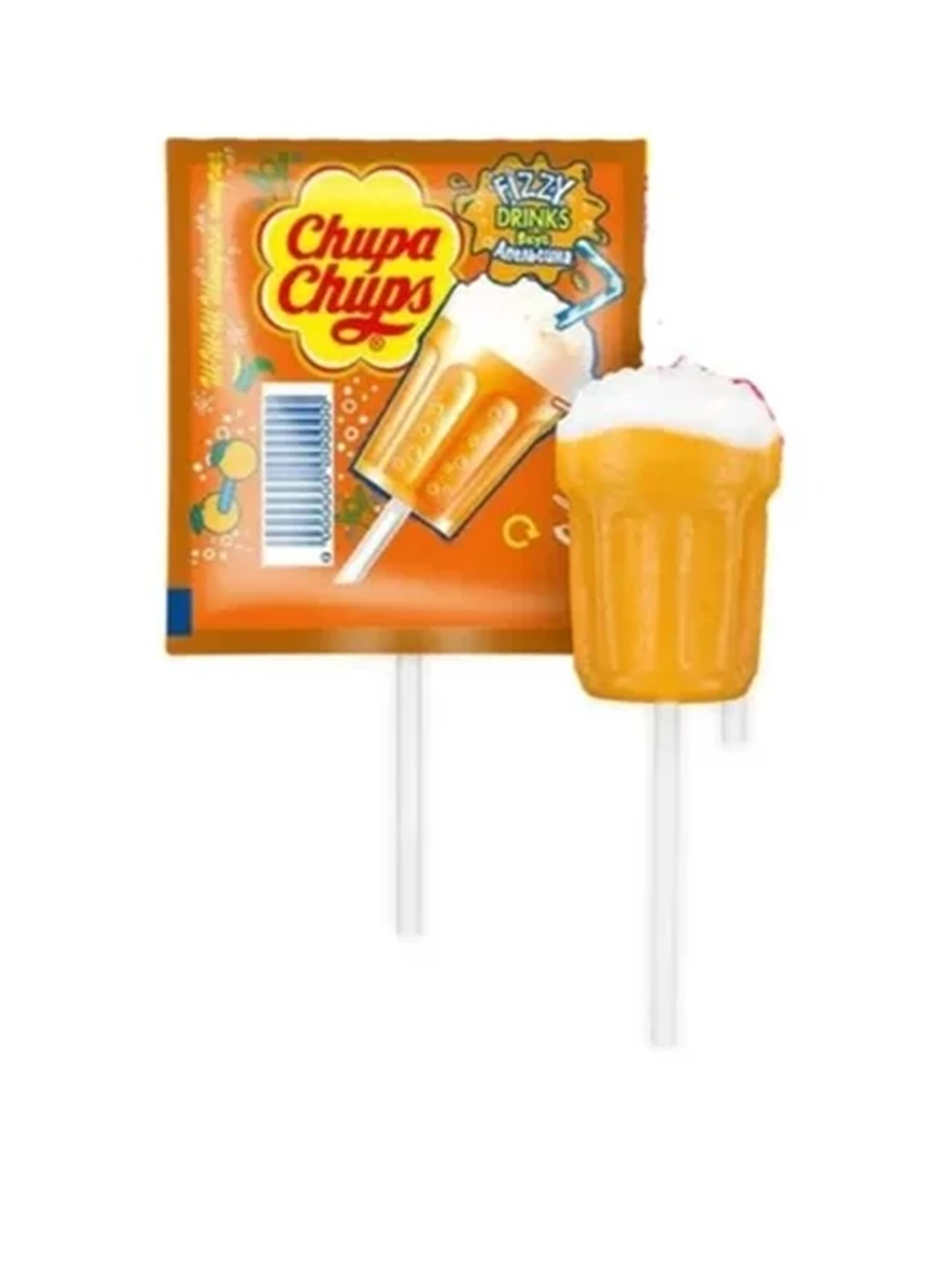 КАРАМЕЛЬ CHUPA CHUPS 3D АПЕЛЬСИН КОЛА 5ГР