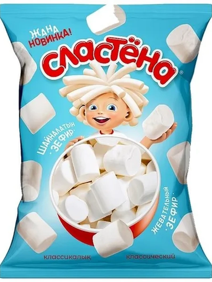 ЗЕФИР СЛАСТЕНА СО ВКУСОМ ВАНИЛИ 150ГР