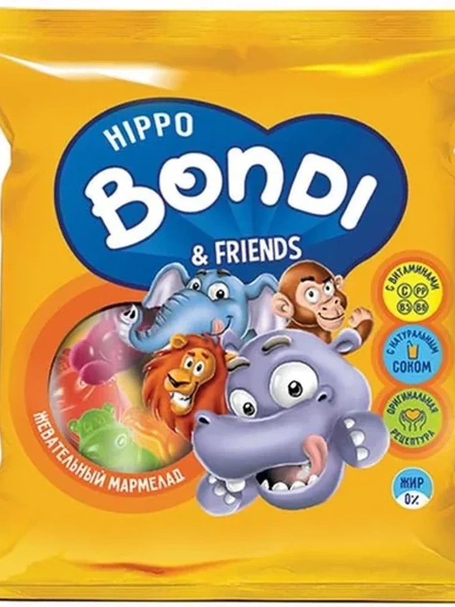 Мармелад Hippo Bondi&Friends 70гр