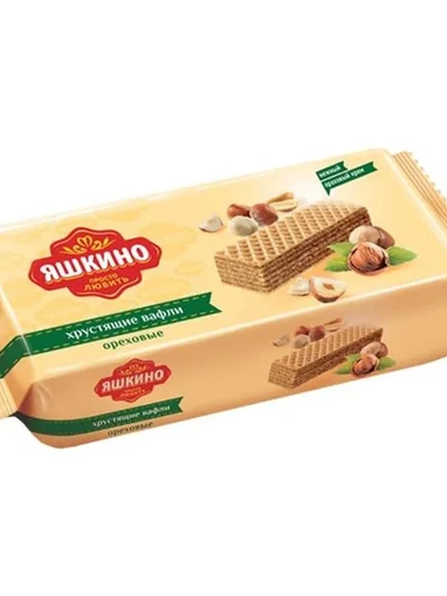 Вафли Яшкино ореховые 300гр