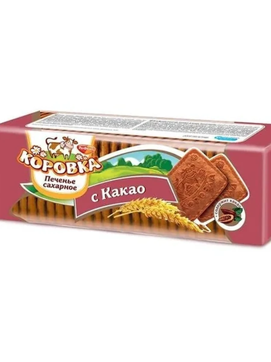 Печенье Коровка с какао 375гр