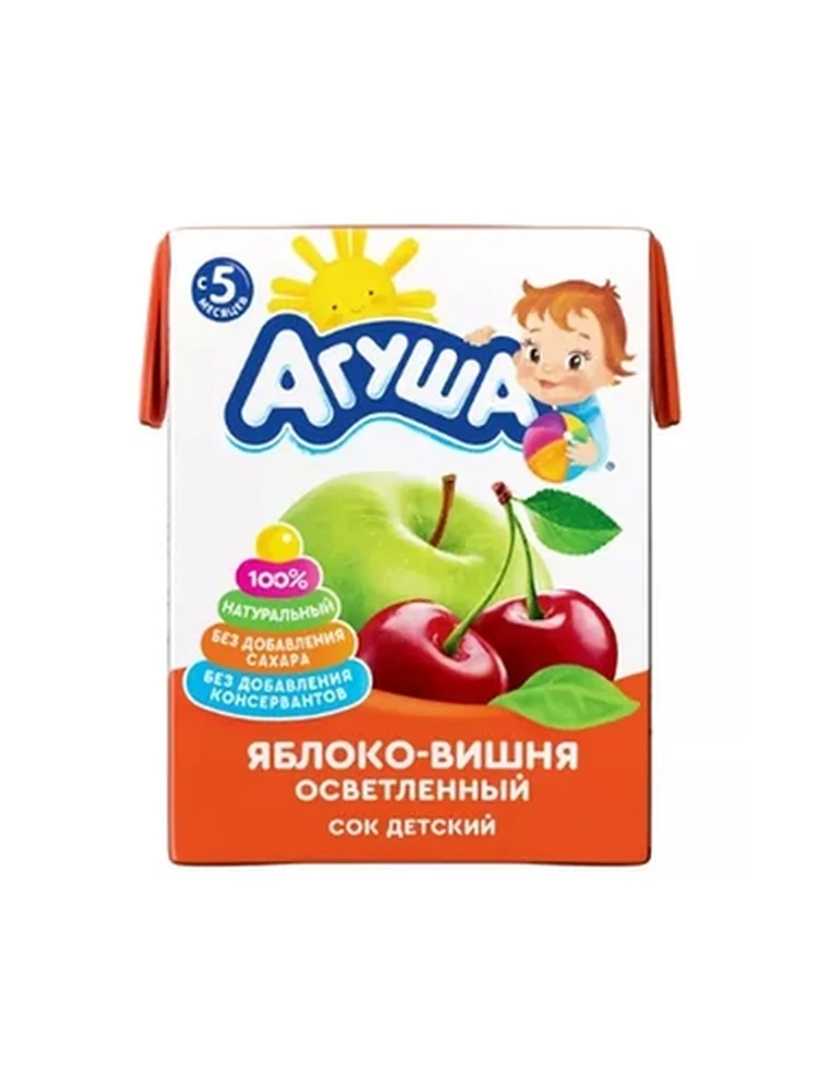 Сок Агуша яблоко-вишня 0,2л