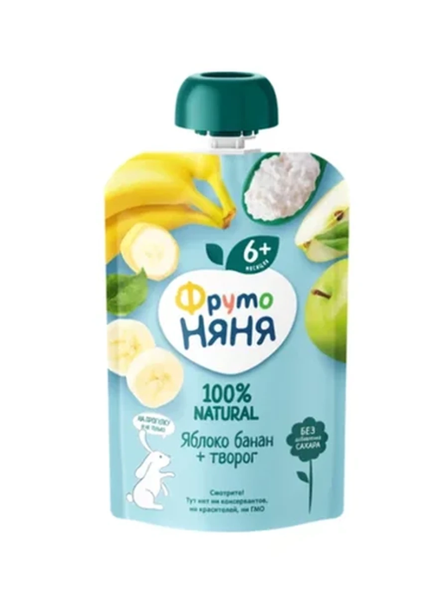 Фруто няня яблоко/банан 90гр