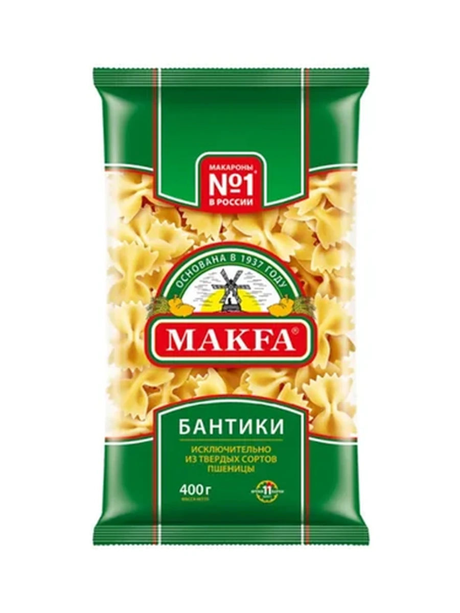 МАКАРОНЫ МАКФА БАНТИКИ 400ГР