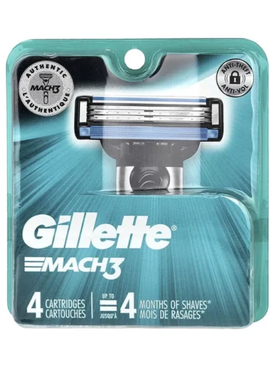 Картридж Gillette Mach3 4шт