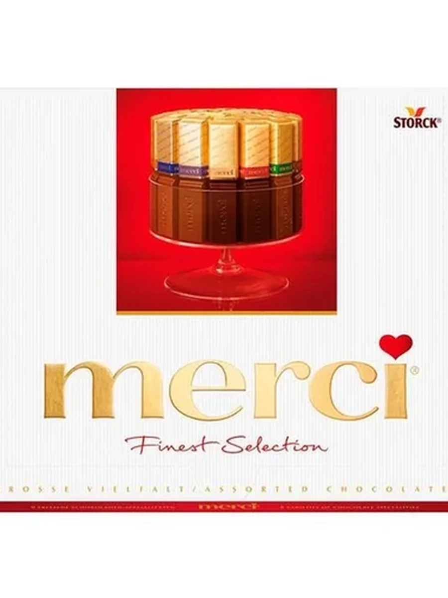 КОНФЕТЫ MERCI АССОРТИ НАБОР 250ГР