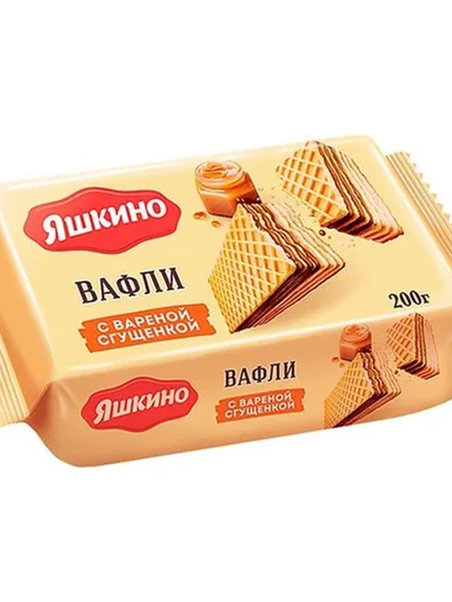 ВАФЛИ KDV С ВАРЕНОЙ СГУЩЕНКОЙ 200ГР