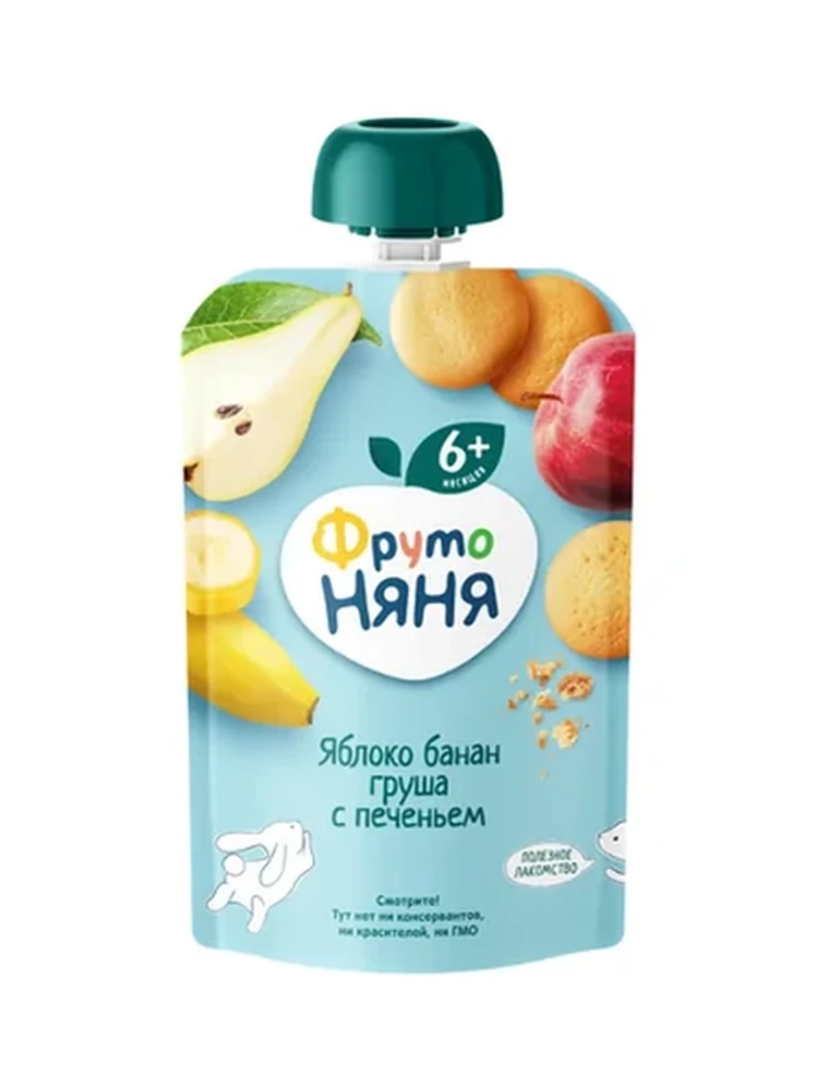 Фруто няня яблоко/банан/груша 90гр