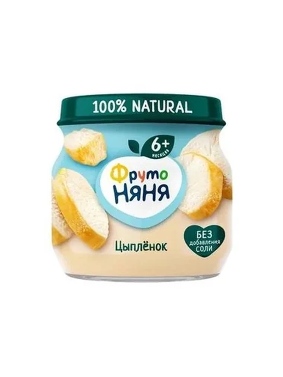 ПЮРЕ ФРУТО НЯНЯ ИЗ МЯСО ЦЫПЛЯТ 6МЕС СТ/Б 80ГР