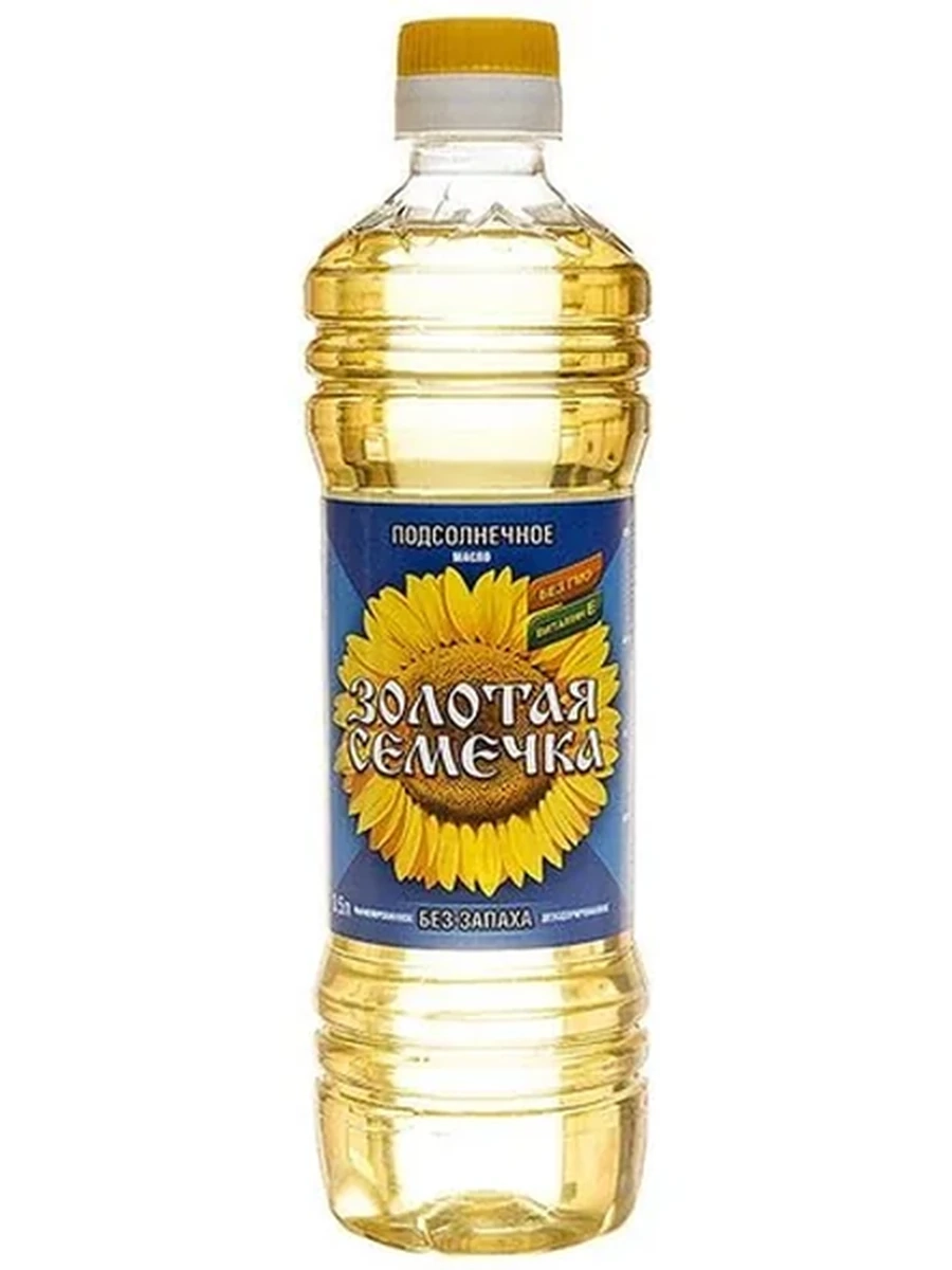 МАСЛО ПОДСОЛНЕЧНОЕ ЗОЛОТАЯ СЕМЕЧКА 1Л