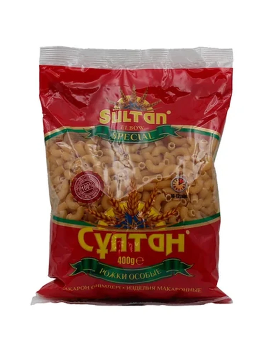 Макароны Султан рожки особые 400гр