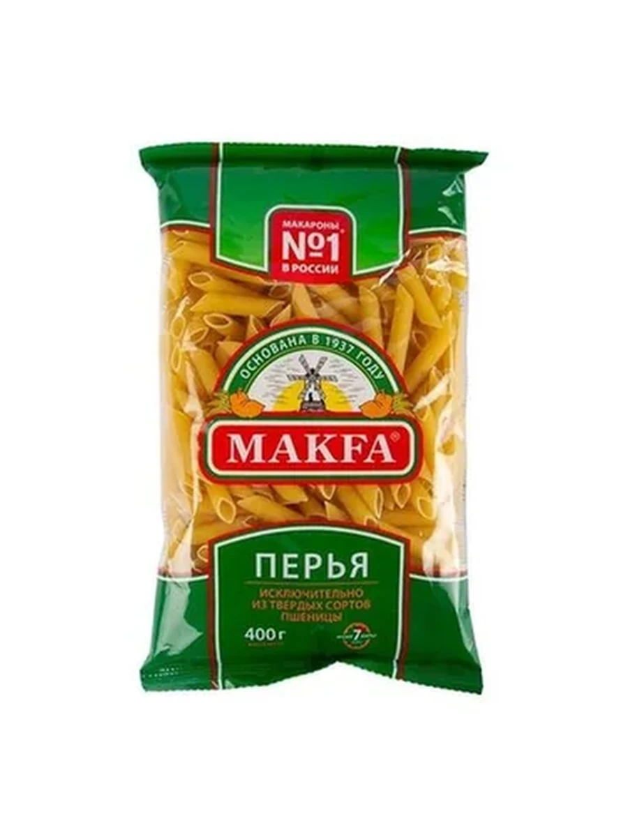 МАКАРОНЫ МАКФА ПЕРЬЯ ЛЮБИТЕЛЬСКИЕ 400ГР